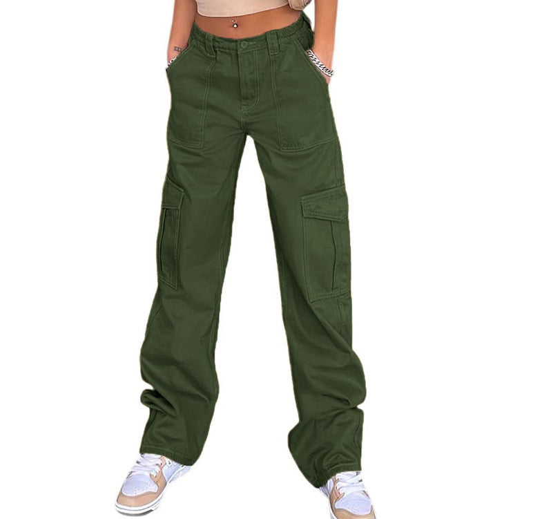 Urban Utility High-Waist Straight Jeans