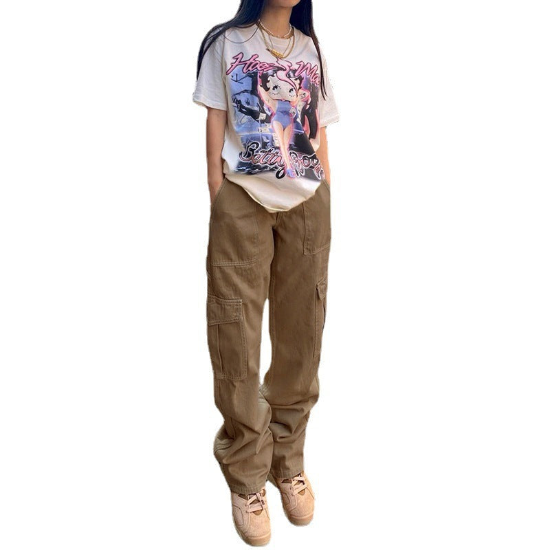 Urban Utility High-Waist Straight Jeans