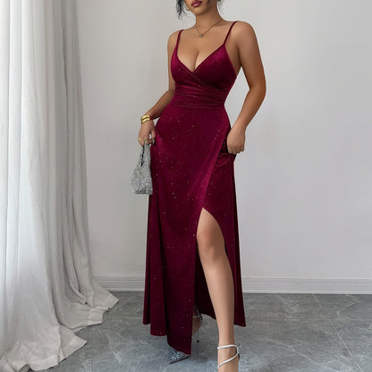 Chestnut Allure Strapless Dress