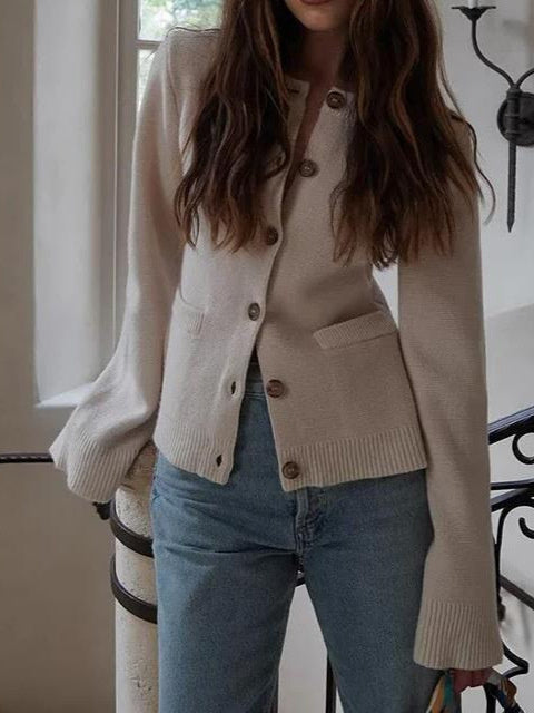 The Sleek Knit Crop Cardigan