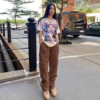 Urban Utility High-Waist Straight Jeans
