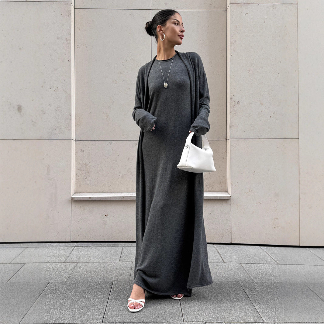 The Brooklyn Knit Suspender Dress Set