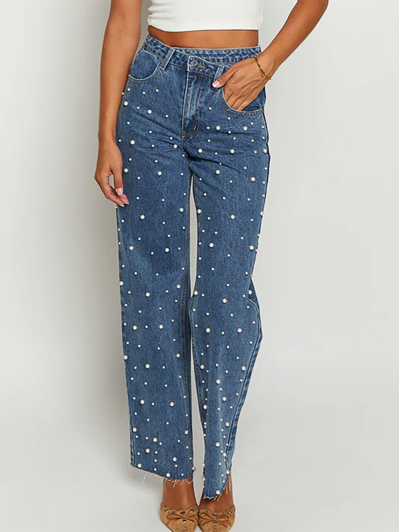 Oblique Bead Street Jeans