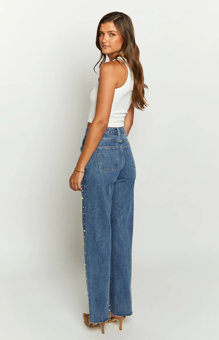 Oblique Bead Street Jeans