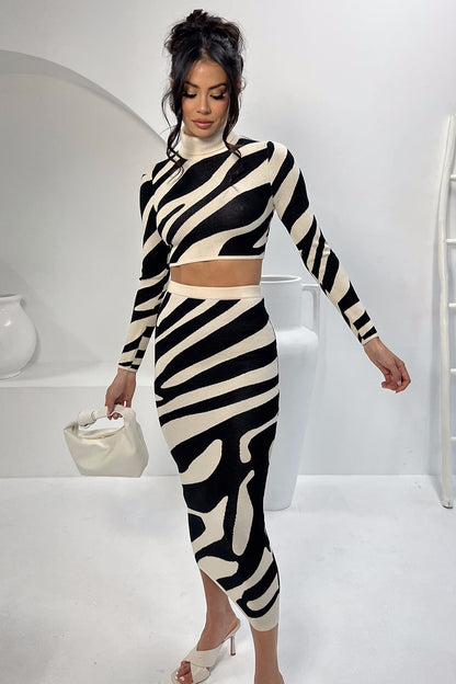 The Milan Striped Knit Set