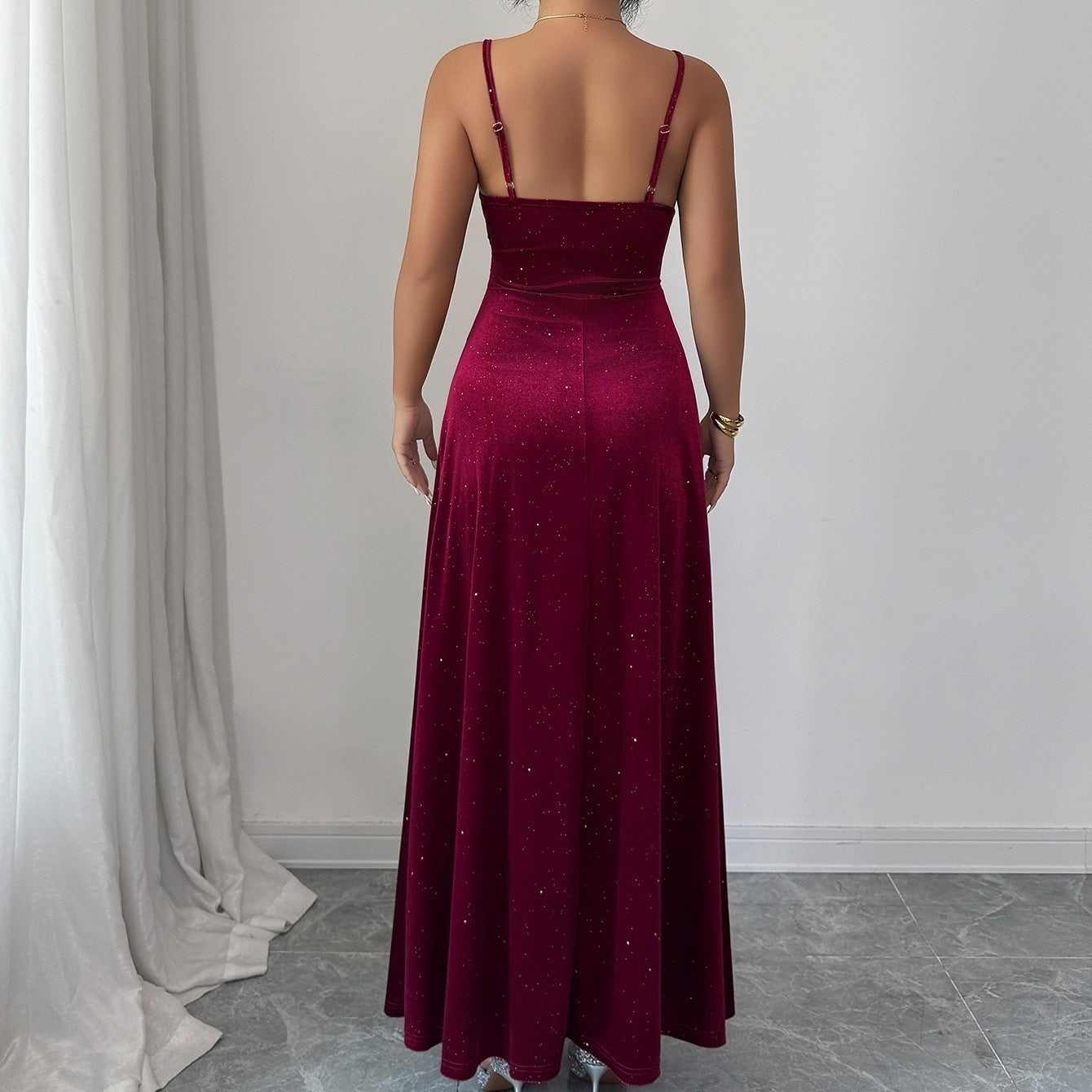 Chestnut Allure Strapless Dress
