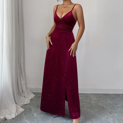 Chestnut Allure Strapless Dress