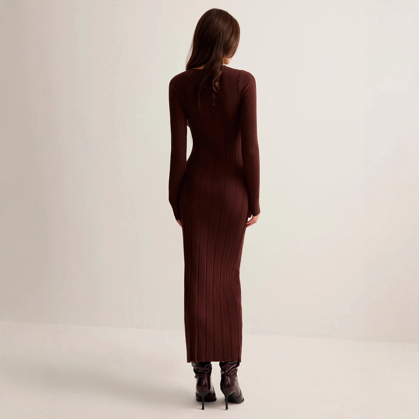 The Brooklyn V-Neck Knit Dress