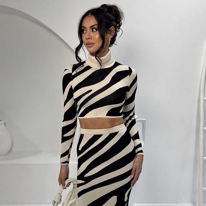 The Milan Striped Knit Set