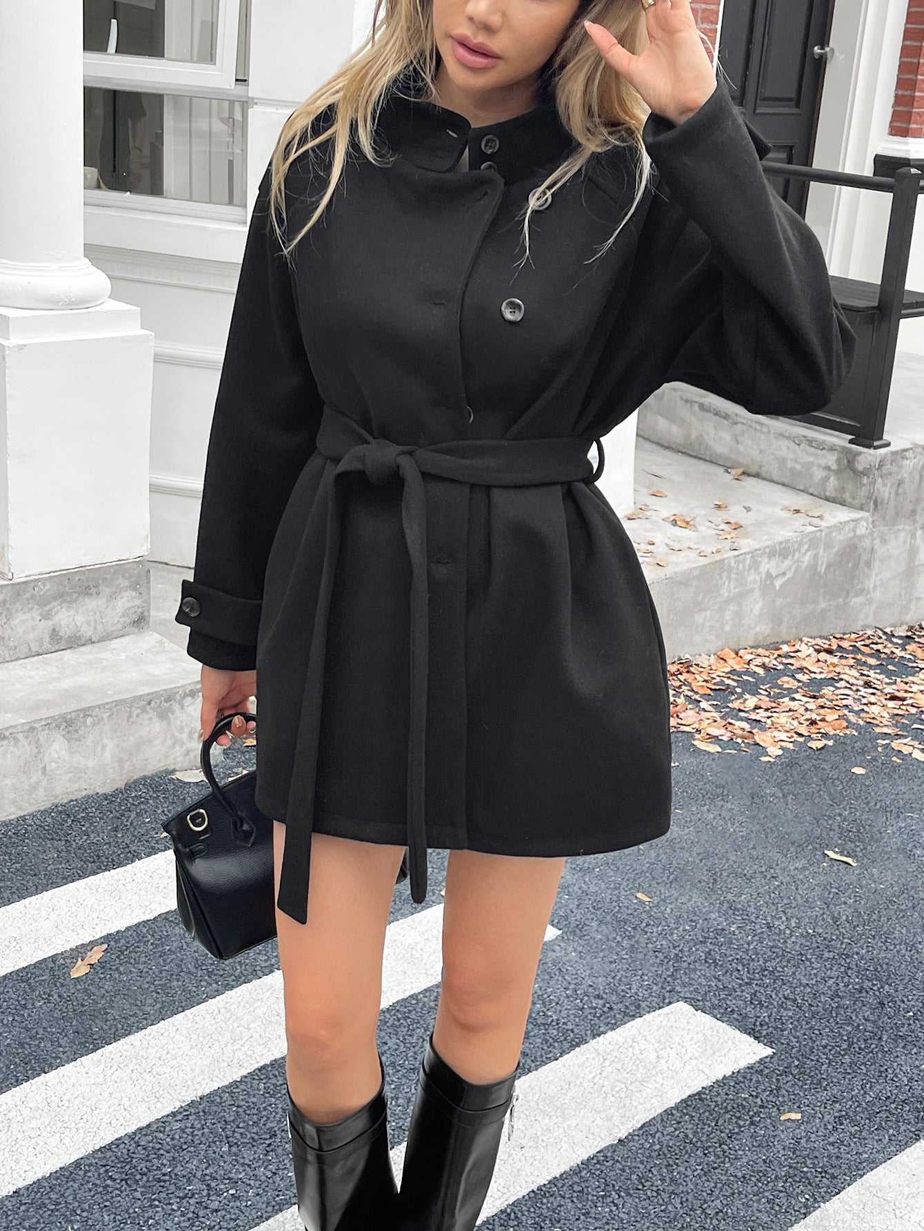 Elegant Soft Long Sleeve Coat