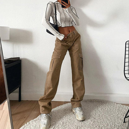Urban Utility High-Waist Straight Jeans