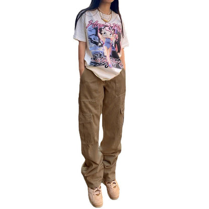 Urban Utility High-Waist Straight Jeans