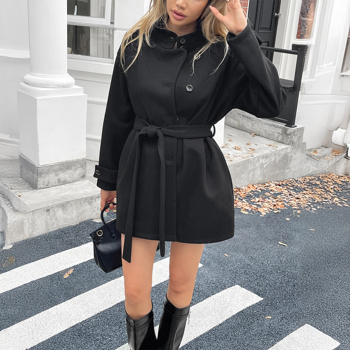 Elegant Soft Long Sleeve Coat