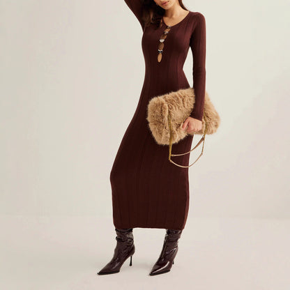 The Brooklyn V-Neck Knit Dress