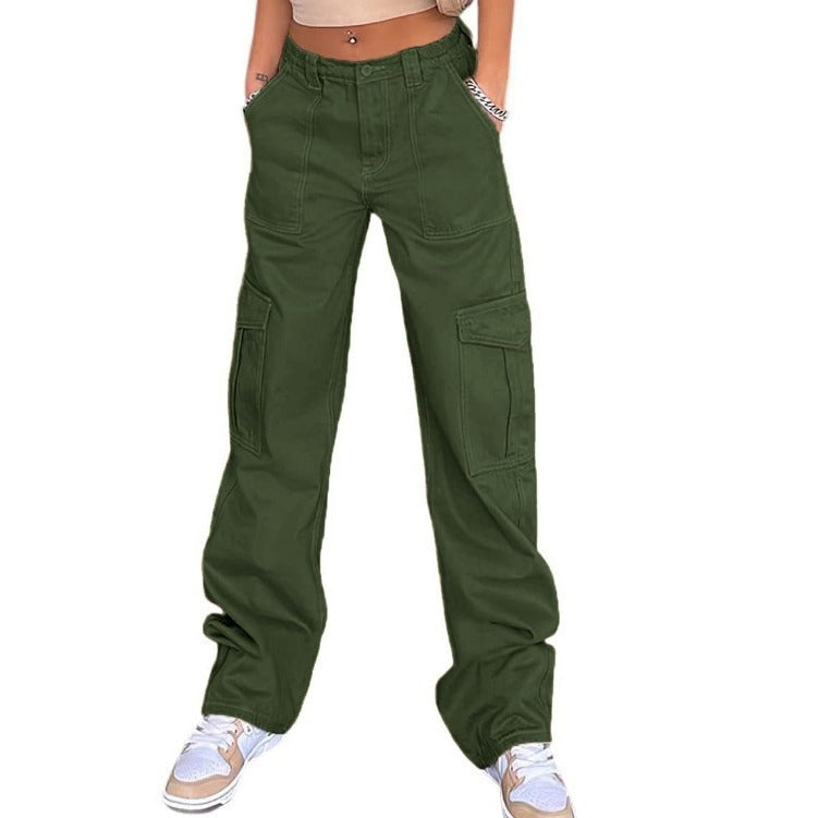 Urban Utility High-Waist Straight Jeans